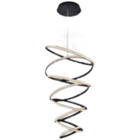 Ventilatore Da Soffitto A LED Con Lampada, Moderno Anello A Spirale Tipo Dimmera