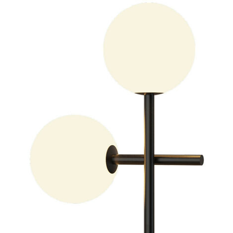 Inspired Mantra Fusion Cellar Lampada da Tavolo Cantina 2 Luci, LED 5W Sostituibili, 3000K, Nero