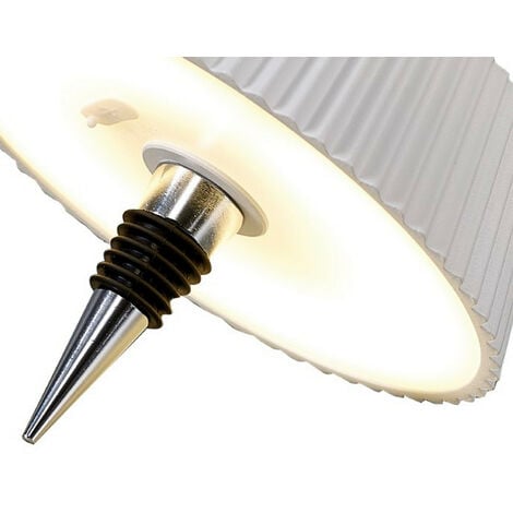 Lucande Tibia lampada LED da tavolo, USB, bianco