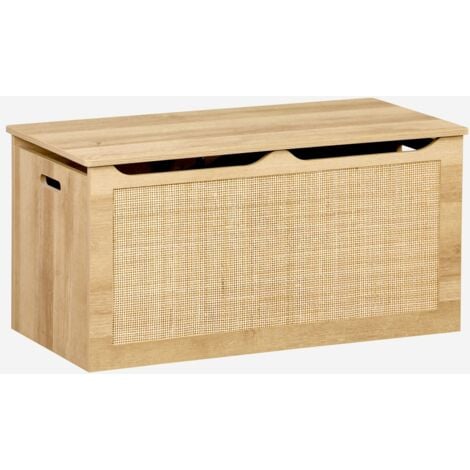 Baúl De Juguetes Tobias De Alice's Home - 80x40 Cm, Madera MDF, Tapa Abatible Y Asas