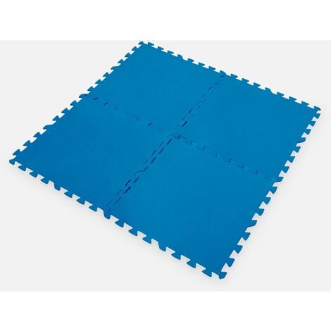 Pack 9 piezas de suelo protector EVA para piscinas elevadas 50x50 cm