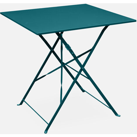 MESA PLEGABLE TERRAZA VERDE 70X70X71CM