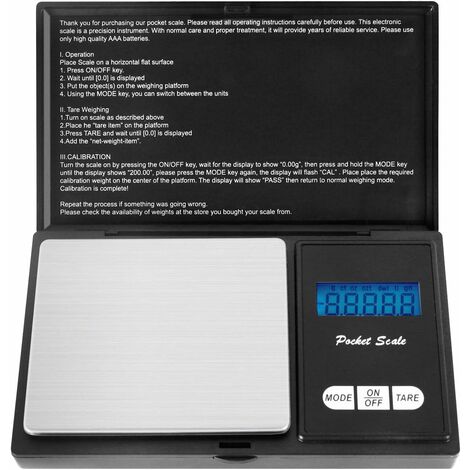 Auto Power Off 500g x 0.01g Bilancia tascabile digitale portatile tascabile per bilance peso bilancia con precisione retroilluminazione 