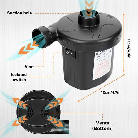 giocattolo gonfiabile FLEXTAILGEAR MP2Plus Mini pompa ad aria elettrica con batteria ricaricabile e lanterna da campeggio per materassino ad aria galleggiante per piscina materasso ad aria 