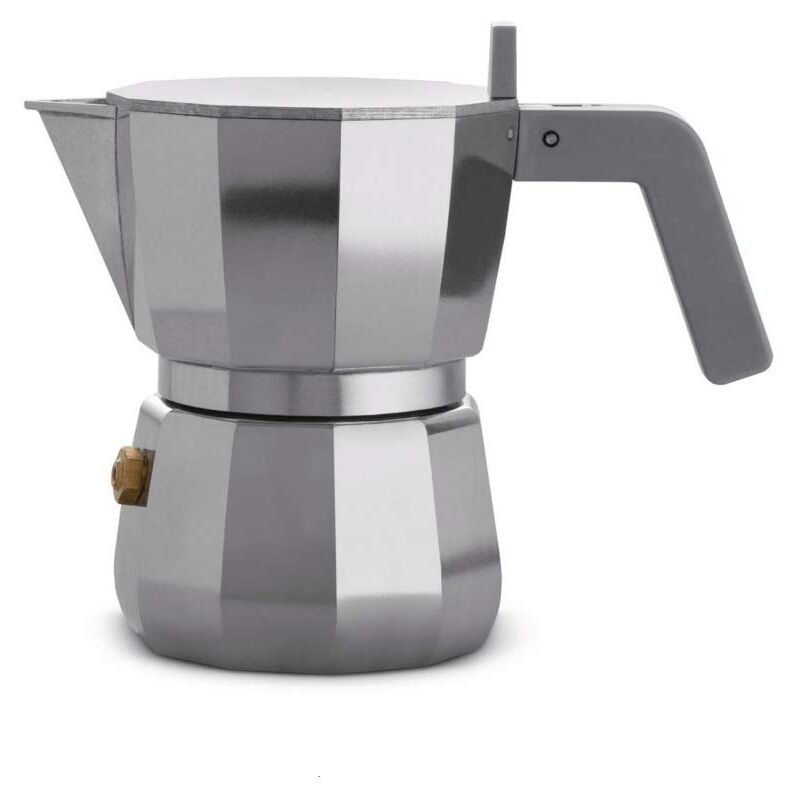 Cafetera Alessi AAM33 Moka de acero de Alessandro Mendini - Shopdecor US