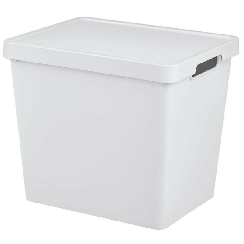 Boîte de rangement Tontarelli Maya Blanc 16,2 L 36 x 28 x 20 cm - Plastique - Résine