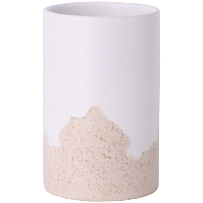 CREATCABIN Keramik Zahnbürstenhalter Rosa Mit Schleife - Personalisierter Badezimmer Organizer