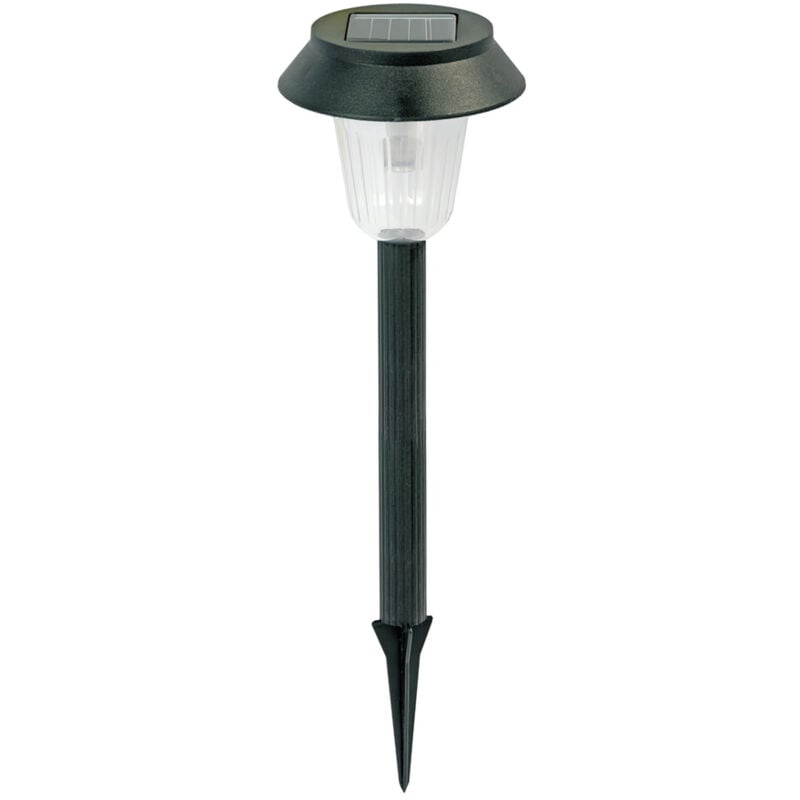 Schwarze Solar-Gartenlampe