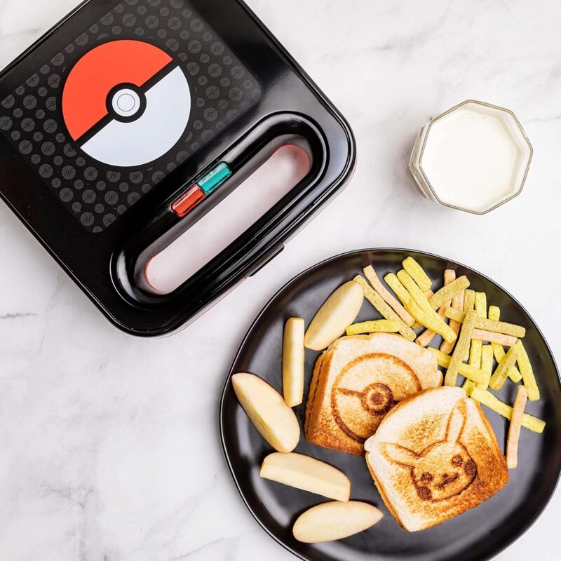 Piastra Per Gofre Pokeball Pokémon - Crea Gofri A Forma Di Pokeball - Macchina Con Spina Europea Tipo C, Regalo Originale Per Fan - 3