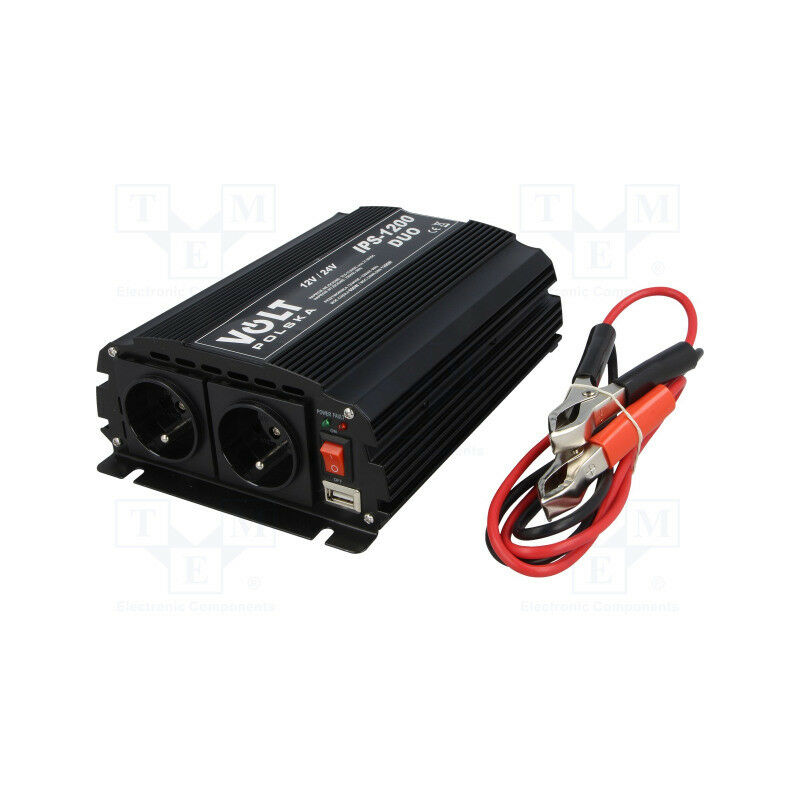 Wechselrichter Spannung 12V/24Vdc 600W + USB Wave Modified
