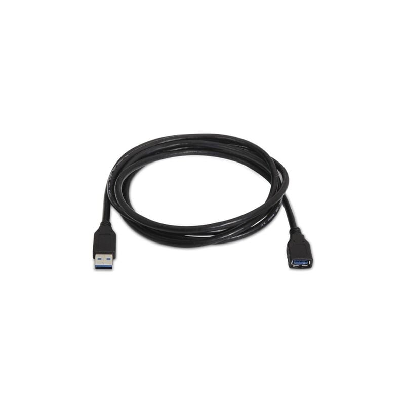 Nanokabel - USB 3.0 Verlängerungskabel 1m a/m-a/h Anschluss - Farbe schwarz