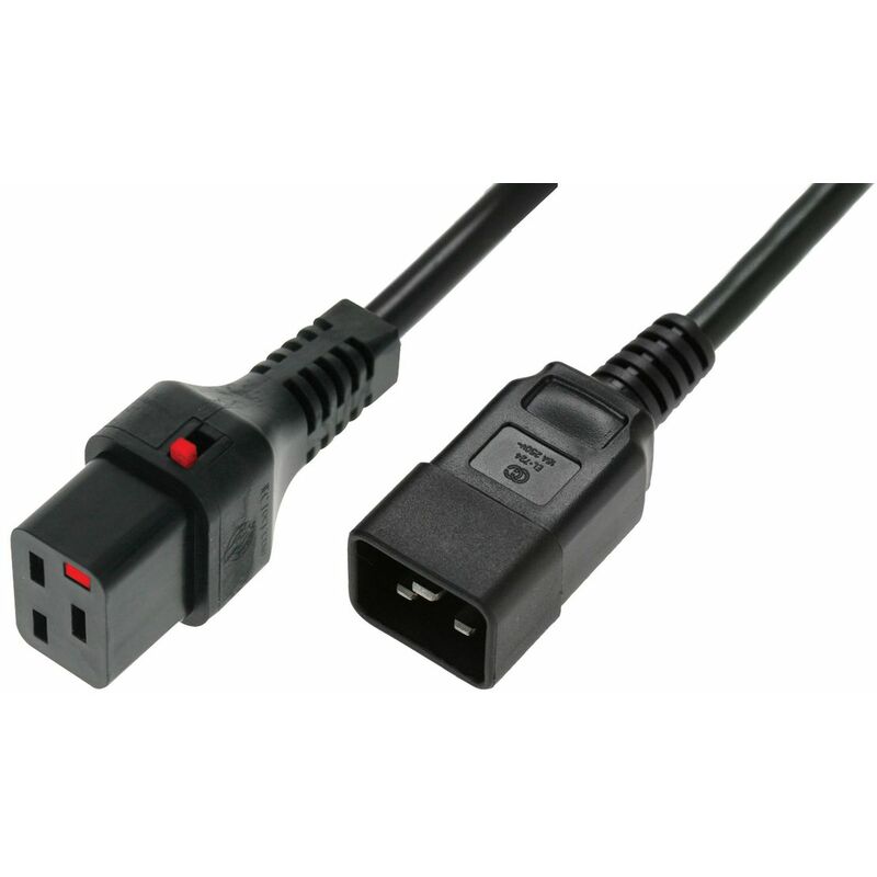 Iec-stecker c20 auf c19 iec-schloss