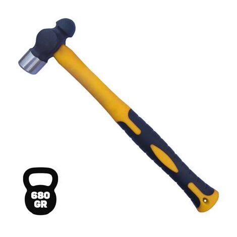 C&T 3-teiliger Kugelhammer Set - 473g, 907g, 1360g Mit Fiberglas-Griff