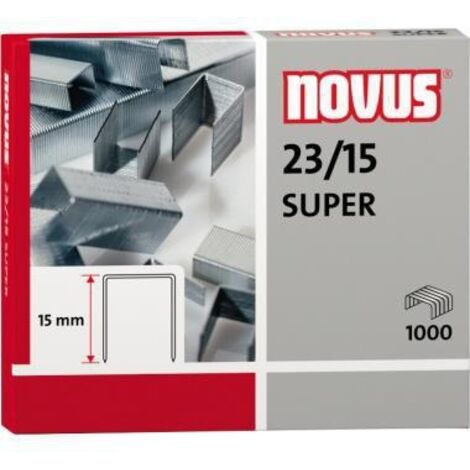 Novus-Heftklammern super 23/15 für Hochleistungshefter -Box 1000-. (1/3)