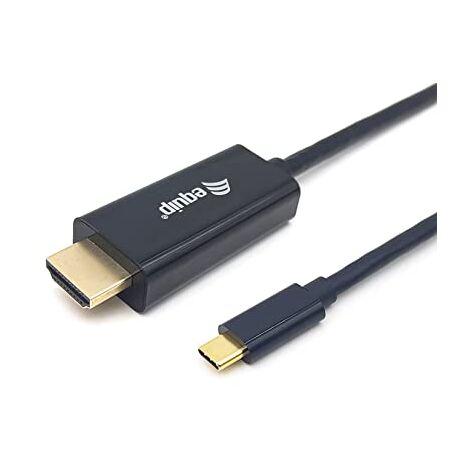 Equip 133412 Adapter de Kabel de Video 2 m USB Typ C HDMI Typ A (Standard) Schwarz (1/5)