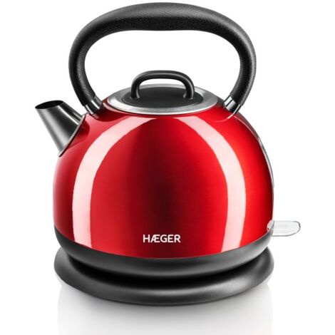 HAEGER London Wasserkocher – 1,5 Liter, 2200 Watt, 360° Drehbar, Verstecktes Heizelement & Automatische Abschaltung