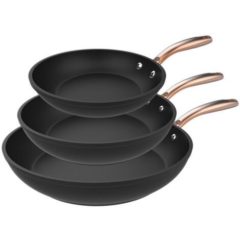 Bratpfannenset 20-24-28 cm aus geschmiedetem Aluminium mit hochwertiger Antihaftbeschichtung Platinum Plus Teflon® Nonstick, 100 % PFOA-frei. (1/5)