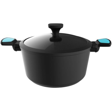 Set mit 9 Küchenutensilien in Schwarz, mit Soft-Touch-Beschichtung und Stahlgriff.  Die Hauptmaterialien sind Silikon, Nylon und PP. Als Zubehör enthält dieses Set einen Polka-Ständer. (1/5)