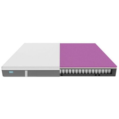 25 cm hohe viscoelastische Matratze mit abnehmbarem Bezug, Taschenfederkern und 4 Schichten für einen mittelhohen Härtegrad und den Technologien SeparateMuv, MorphoAdapt, Fresh & EasyClean. (1/5)