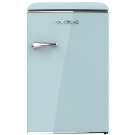 Mini-Retro-Kühlschrank TT Origin Blue mit 110L Fassungsvermögen, Klasse E, ICEBOX, Innenbeleuchtung.