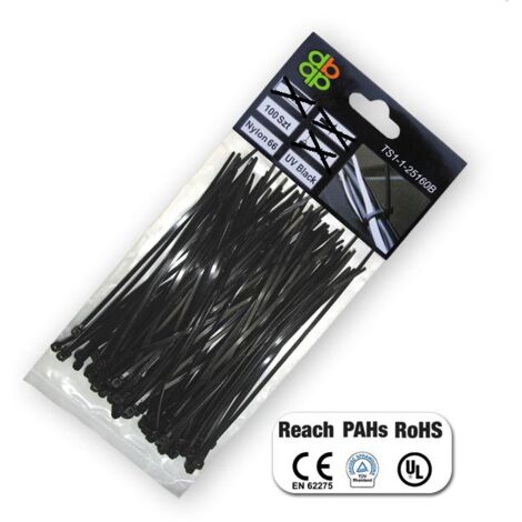Bradas TS1176450B Clip Schwarz 100 Stück(e)