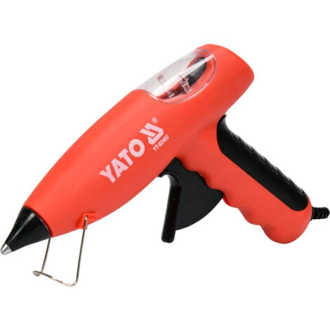 Yato YT-82402 Pistole und Stift de Heißsilikonpistole de Heißschmelzkleber Rot 80 W (1/2)