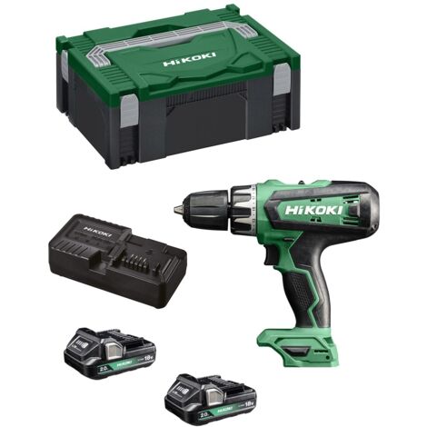 Hikoki DV18DFWQZ Kombi-Bohrmaschine a Akku Del Lithium, 2 Ladegeräte, 18V, 50 Nm (1/5)