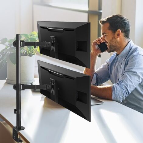 DIGITUS Dubbele verticale monitorbeugel, 2x 32, 2x 8 kg kopen bij