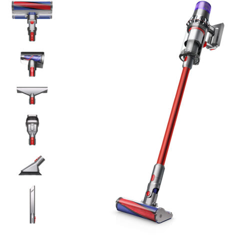 Dyson V11 Fluffy Staubsauger Handheld Nickel, Rot Ohne Beutel