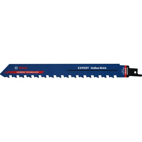Bosch Professional 3x Klingen de Säbelsäge Expert `Hohlziegel` S 1543 HM (für Block de Bau de poroton, Länge 240 mm, Zubehör Stichsäge)