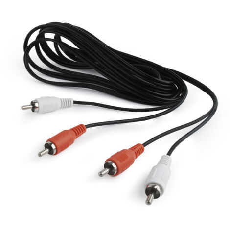 Cablexpert CCA-2R2R-6 Kabel de audio 1,8 m 2 x RCA Schwarz, Rot, Weiß