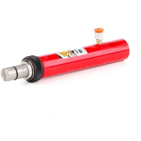 Hydraulik Druckzylinder Presse 10t – max. Druck 10 Tonnen – für Richtsatz – ø 33mm Innenzylinder – 375mm Gesamtlänge – 150mm Kolbenhub – Vorel (1/4)
