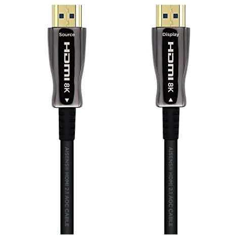AISENS HDMI V2.1 AOC Ultra High Speed / HEC 8k@60Hz 4k@120Hz 4:4:4:4 48Gbps, A/M-A/M, Schwarz, 30m (1/4)