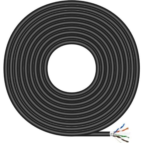 Aisens bobine de c ble a136-0281 rj45 cat6 ftp awg24 rigide 100m gris | Leroy Merlin