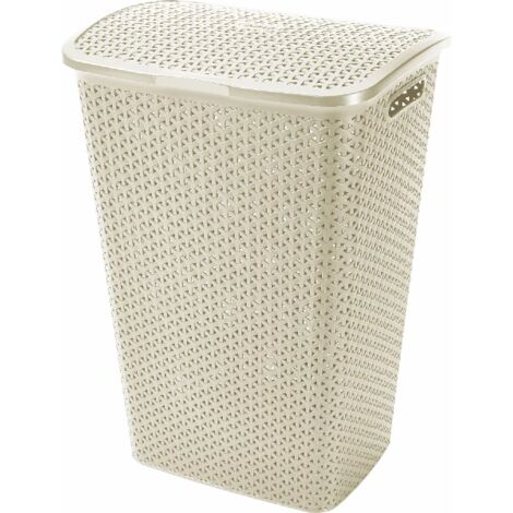 Curver 216582 Mystyle Korb De Kleidung, 43x33x60 Zentimeter, White Vintage
