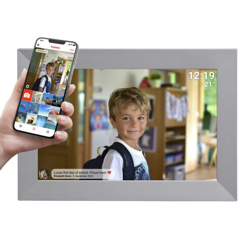 Denver PFF-1026 Bilderrahmen digital Grau 25,6 cm (10,1") Touchscreen Wifi (1/5)