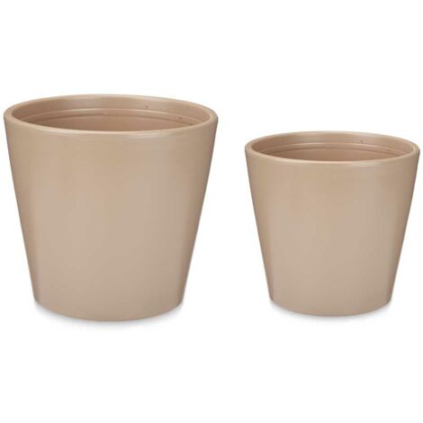 Akro-Mils Blumentopf 22,9 Cm – Kunststoff, Tonfarbe, Mit Abflusslöchern, Made In USA