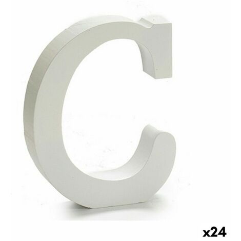 G Decor Keramik-Türknauf Buchstabe C - Weißer Monogramm Knauf Für Möbel