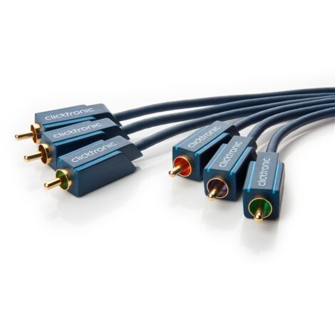YUV Komponentenkabel, Cinch-Kabel für die RGB-Bildübertragung. Kabellänge 3 m (1/5)