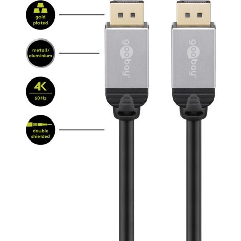 DisplayPort™ Anschlusskabel, 4K/60Hz. Kabellänge 3 m