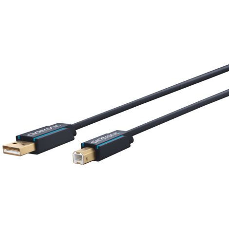 USB-A-auf-USB-B 2.0 Adapterkabel, Premium-Kabel  USB-A-Stecker  USB-B-2.0-Stecker  3,0 m  480 Mbit/s. Kabellänge 3 m (1/5)