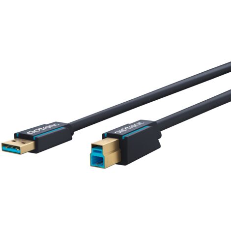 USB-A-auf-USB-B 3.0 Adapterkabel, Premium-Kabel  USB-A-Stecker  USB-B-3.0-Stecker  0,5 m  5 Gbit/s. Kabellänge 0.5 m (1/5)
