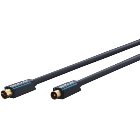 Koaxialkabel, Premium-Kabel  Koaxial-Stecker  Koaxial-Kupplung  2,0 m   95 dB. Kabellänge 2 m (1/5)