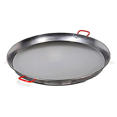 Valencianische Paellapfanne 36 cm. Poliert, für 7 Personen