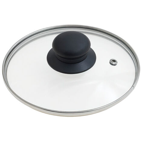 Edelstahl Wok-Deckel Mit Standfunktion - 30cm Deckel Für Eisen-Woks