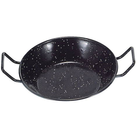 Doppeltiefe Pfanne mit emaillierten Griffen 34 cm.