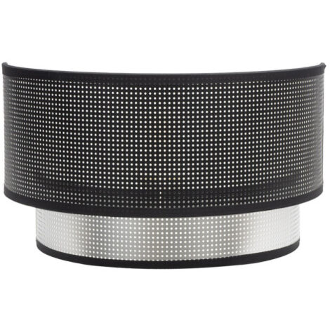 Wandleuchte anastasia 1xe27 schwarz-silber 17x30x15 cm (1/2)