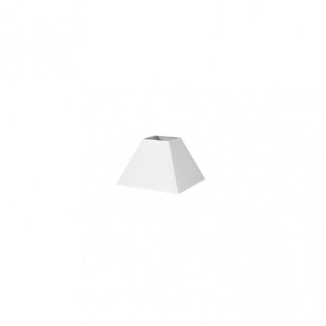 Lampenschirm Piramide Mezzo E27 Weiß 15dx8dx11h Popeline