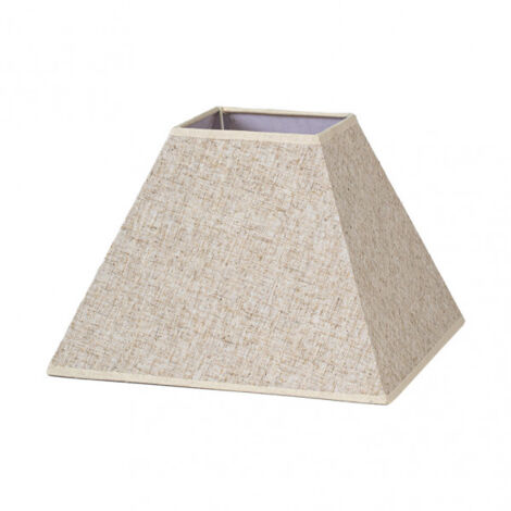 Tenorio Pyramide Lampenschirm e27 Leinen beige 45dx20dx32h