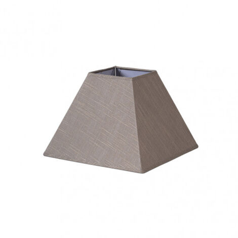 Lampenschirm pyramide tenorio e27 leinen grau 35dx15dx25h